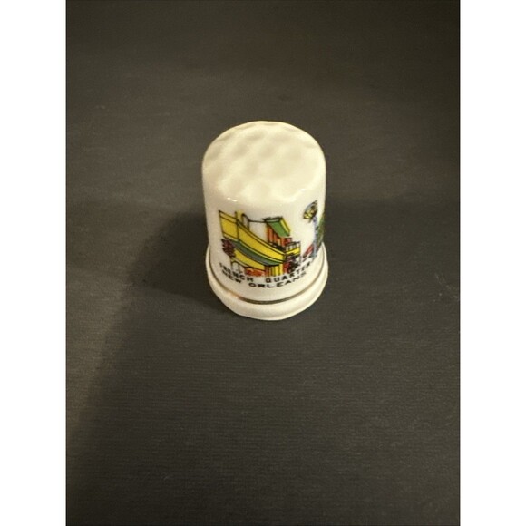 Souvenir Thimble From French Quarter New Orleans, Louisiana - Picture 6 of 6